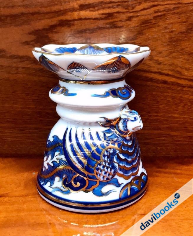 (ad4579) Chân Nến Vàng Nổi Lam