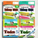 Combo Vở Ôn Luyện Cuối Tuần Toán 5 + Vở Ôn Luyện Cuối Tuần Tiếng Việt Lớp 5 (Bộ 4 Cuốn)