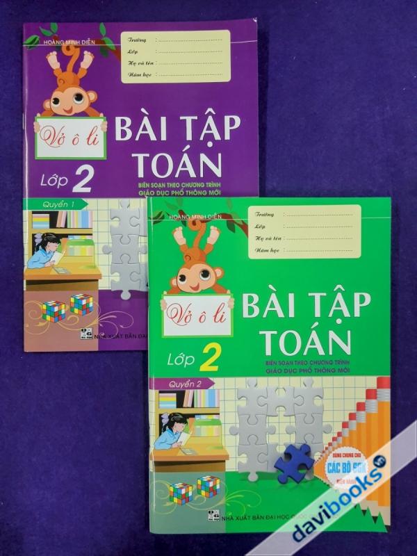 Combo 2Q Vở Ô Li Bài Tập Toán Lớp 2 (Bộ SGK Hiện Hành)