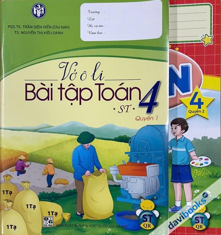 Vở Ô Li Bài Tập Toán 4 - Chân Trời Sáng Tạo (Bộ 2 Tập)