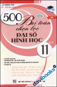 500 Bài Toán Chọn Lọc Đại Số Hình Học 11 Tập 2