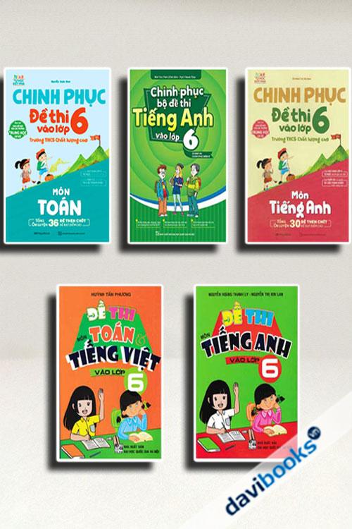 Combo Bộ Sách Ôn Thi Vào Lớp 6 (Bộ 5 Cuốn)