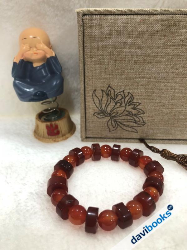 (ad3785) Lắc Tay Mã Não Dẹp