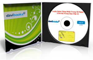 Luyện Nghe Tiếng Nhật Trong 50 Ngày Trình Độ Trung Cấp (Tập 2) - 01 CD
