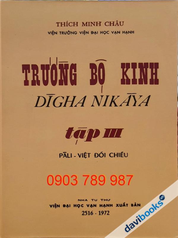 [Sách Ảnh Ấn] Trường Bộ Kinh Tập III - Bản In 1972