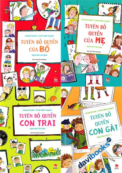 Combo Sách Tuyên Bố Quyền (Con Trai - Con Gái - Bố - Mẹ)