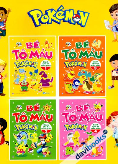 Bé Tô Màu Pokemon - Dành Cho Bé Mẫu Giáo (4 Quyển)