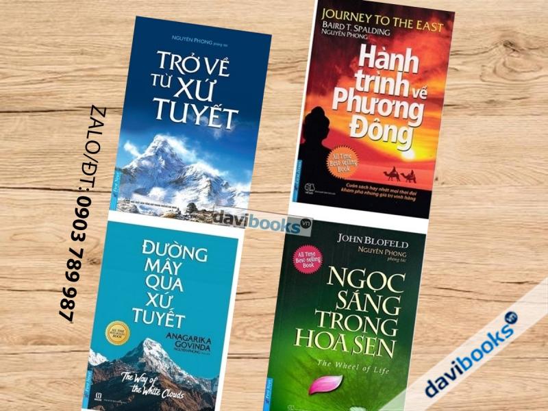 Nguyên Phong: Trở Về Từ Xứ Tuyết + Hành Trình Về Phương Đông + Đường Mây Qua Xứ Tuyết + Ngọc Sáng Trong Hoa Sen (4 Cuốn)