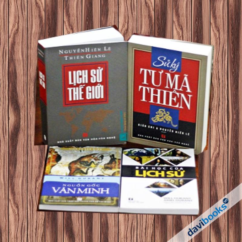 Lịch Sử Thế Giới + Sử Ký Tư Mã Thiên + Bài Học Của Lịch Sử + Nguồn Gốc Văn Minh (4 Cuốn Sử) – Nguyễn Hiến Lê dịch