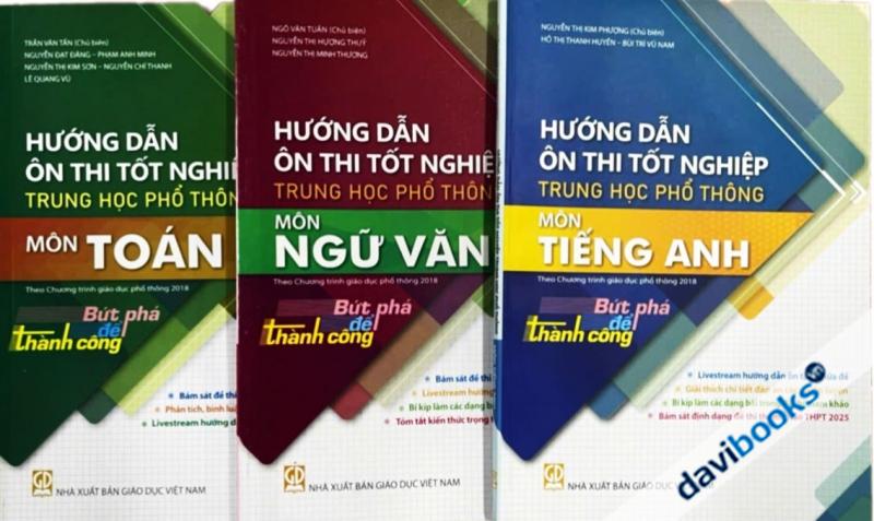 Hướng Dẫn Ôn Thi Tốt Nghiệp Trung Học Phổ Thông Môn Toán + Ngữ Văn + Anh Văn