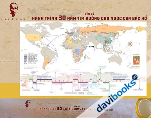 Hộp Bản Đồ Hành Trình 30 Năm Tìm Đường Cứu Nước Của Bác Hồ