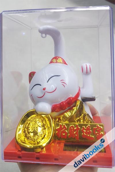 (ad10973.ad10976) Mèo Ngoắc Tay Nhựa Trắng