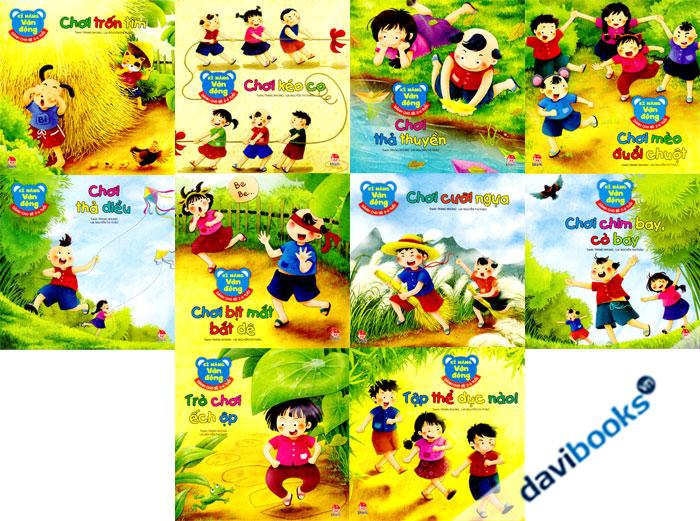 Kĩ Năng Vận Động Dành Cho Bé 2 Đến 6 Tuổi Trọn Bộ 10 Cuốn
