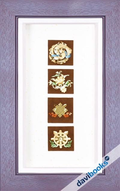 (ad3830.FS2848) 8 Biểu Tượng Cát Tường Dát Vàng 