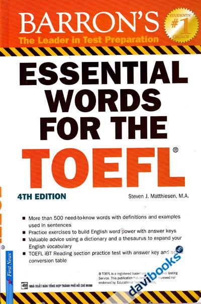 Barron's Essential Words For The TOEFL