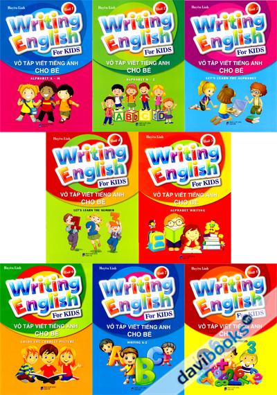 Writing English For Kids - Vở Tập Viết Tiếng Anh Cho Bé (Bộ 8 Quyển)
