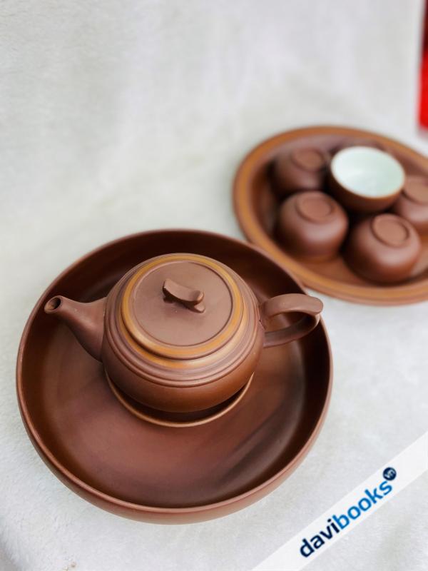(ad10715) Bộ Ấm Tách Trà Trắng
