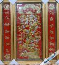 (ad6468) Cửu Huyền Đồng Mai - Bộ 3 Tấm
