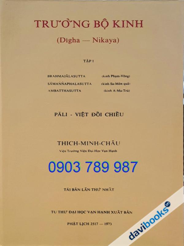[Sách Ảnh Ấn] Trường Bộ Kinh Tập I - Bản In 1973