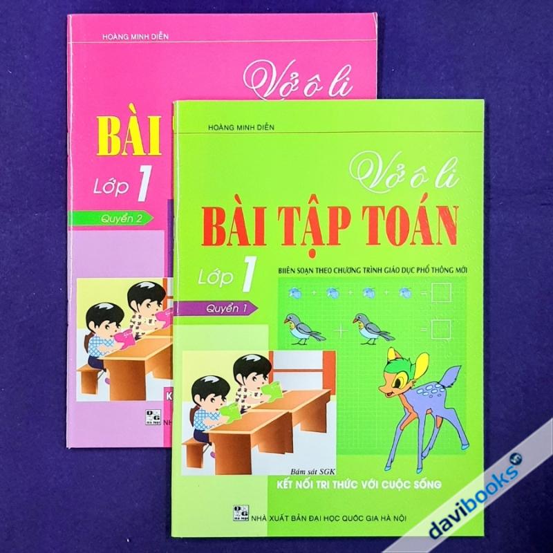 Combo 2 Quyển Vở Ô Li Bài Tập Toán Lớp 1 (Bộ SGK Kết Nối TTVCS)