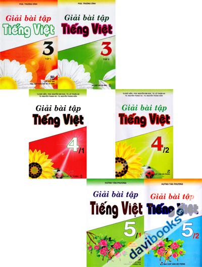 Combo Giải Bài Tập Tiếng Việt Lớp 3 4 5 (Bộ 6 Quyển)