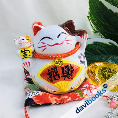 (ad3284) Mèo Ngoắc Cao 13cm