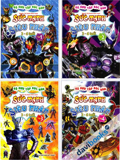 Bộ Sưu Tập Bóc Dán - Sức Mạnh Siêu Nhân 3 - 6 Tuổi (4 Tập)