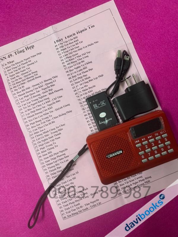[TongHop] MÁY NGHE PHÁP + THẺ NHỚ 8G (Ca Nhạc Phật Giáo Pháp Thoại Nhiều Thầy Giảng)