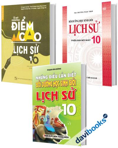 Combo Bộ Sách Bồi Dưỡng Học Sinh Giỏi Lịch Sử 10