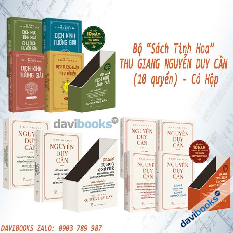Bộ Sách Tinh Hoa Thu Giang Nguyễn Duy Cần (10 quyển) - Có hộp