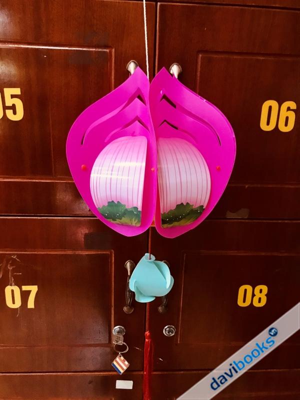 (ad10618) Lồng Đèn LD25 Hồng Sen