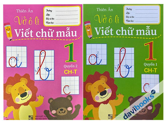 Vở Ô Li Viết Chữ Mẫu 1 (Trọn Bộ 2 Quyển)