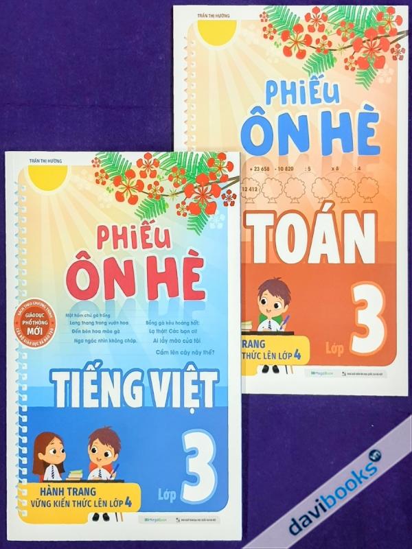 Combo Phiếu Ôn Hè Toán Và Tiếng Việt 3 (Dành Cho Bé Sắp Vào Lớp 4)