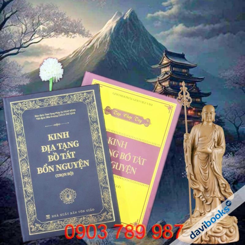 Combo 2 Quyển Kinh Địa Tạng - Kinh Và Tập Chép Tay