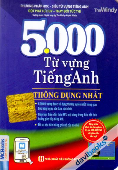 5000 Từ Vựng Tiếng Anh Thông Dụng Nhất (Khổ Nhỏ)