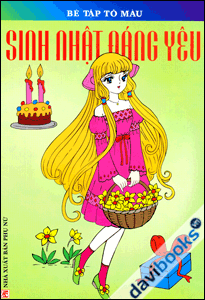 Bé Tập Tô Màu Sinh Nhật Đáng Yêu