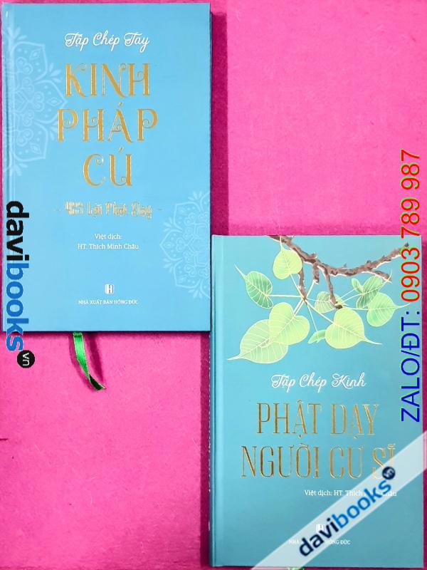 Combo 2Q Tập Chép Kinh: Kinh Pháp Cú + Phật Dạy Người Cư Sĩ - Thích Minh Châu