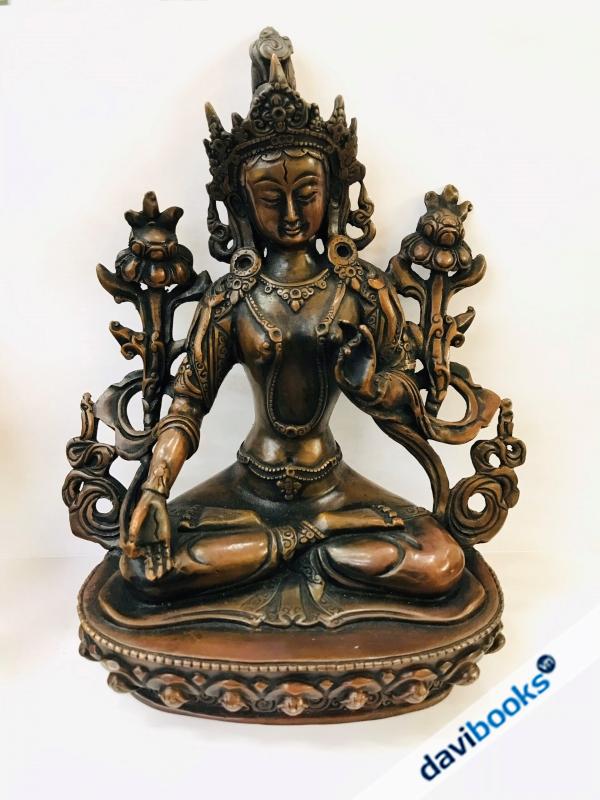 (ad5785) Tượng Đồng Đức Bạch Độ Mẫu Mật Tông