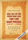 Mục Lục Đề Yếu Phần Hán Văn Tạp Chí Nam Phong (1917 - 1934)