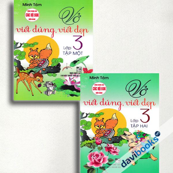 Combo Vở Viết Đúng Viết Đẹp Lớp 3 (Dùng Chung Cho Các Bộ SGK Hiện Hành, Bộ 2 Cuốn)
