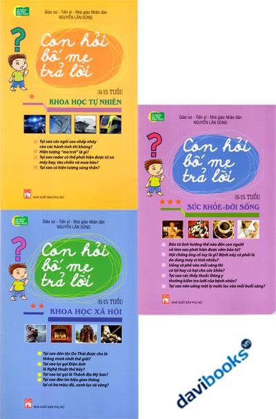 Con Hỏi Bố Mẹ Trả Lời 6 - 15 Tuổi (3 Quyển)