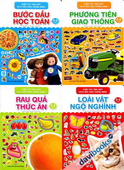 Khéo Tay Tinh Mắt Sách Bóc Dán Thông Minh (4 Quyển)