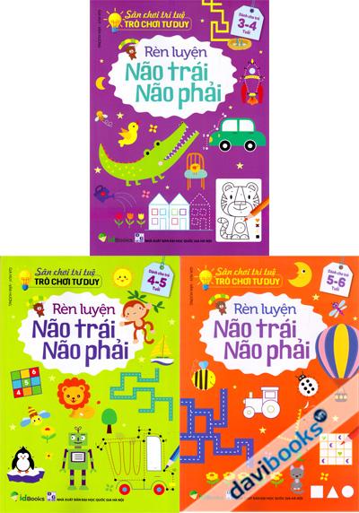Sân Chơi Trí Tuệ Trò Chơi Tư Duy - Rèn Luyện Não Trái Não Phải (Dành Cho Trẻ Từ 3 6 Tuổi - 3 Quyển)