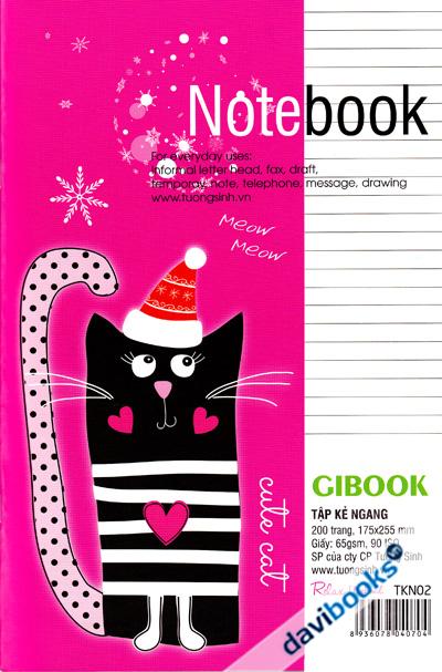 Tập GIBOOK Notebook 200 Trang TKN02 (Tập SV)