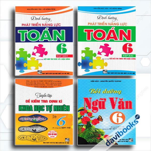 Combo Bộ Sách Tham Khảo Toán - Văn - Khoa Học Tự Nhiên Lớp 6 (Bám Sát SGK Kết Nối Tri Thức Với Cuộc Sống, Bộ 4 Cuốn)