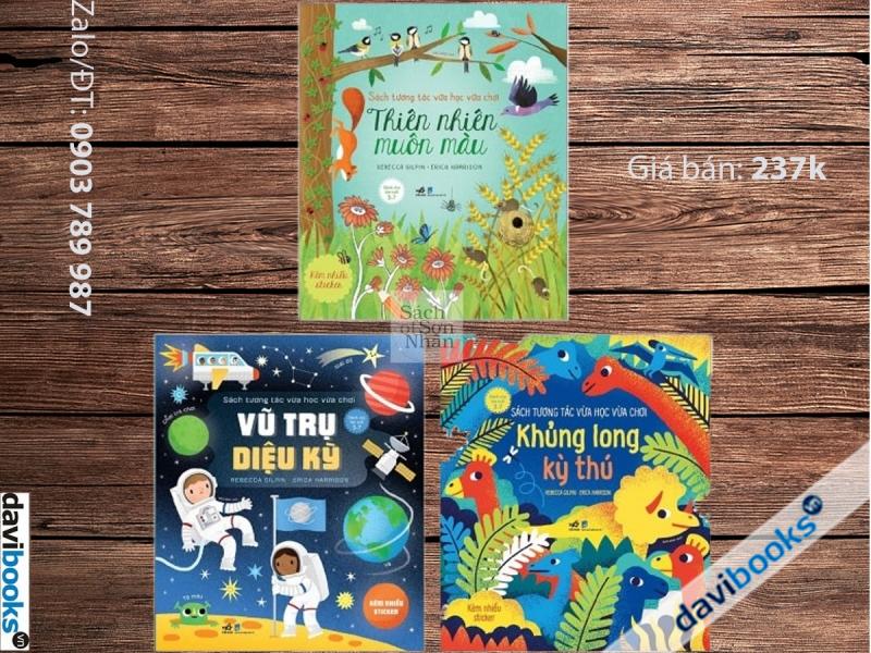 Khám Phá Tự Nhiên: Thiên Nhiên Muôn Màu + Vũ Trụ Diệu Kỳ + Khủng Long Kỳ Thú (3 Cuốn)