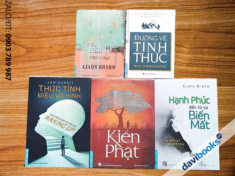 Sống Tỉnh Thức: Tâm Từ + Đường Về Tỉnh Thức + Thức Tỉnh Điều Vô Hình + Hạnh Phúc Đến Từ Sự Biến Mất + Kiến Phật (5 Cuốn)