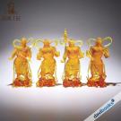 Tượng Lưu Ly Tứ Đại Thiên Vương - Cao 26,5 cm