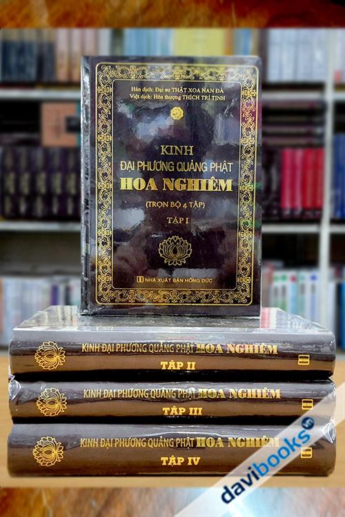[Kinh Phật] Kinh Đại Phương Quảng Phật Hoa Nghiêm (Bìa Cứng, Bộ 4 Tập)