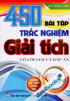 450 Bài Tập Trắc Nghiệm Giải Tích Có Lời Giải Và Đáp Án Luyện Thi THPT Quốc Gia